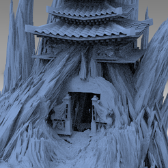 untitled.3592.png Fichier OBJ Temple Bushido roches 3・Objet pour impression 3D à télécharger