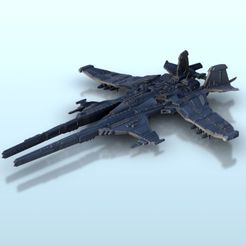 33.jpg Fichier STL Tethys spaceship 28 - Battleship Vehicle SF Science-Fiction・Modèle à télécharger et à imprimer en 3D