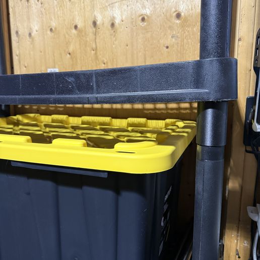 Plastic Shelving Height Extender – 15.5" Gap for 20L Storage Totes