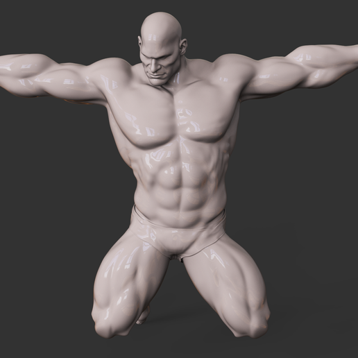 【人体模型】KIKKERLAND 3D MUSCLE MAN 👨 Muscular Man・ 3D File for 3D printing・Cults