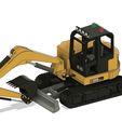 JCB-86C-Digger_2.jpg JCB 86 Mini Digger N Gauge 1:148 Scale