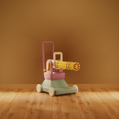 Room.png STL-Datei Dark Little Tykes 🔫 GATLING ON WHEELS - 3D PRINTABLE FIGURINE 🔫・3D-druckbares Modell zum Herunterladen