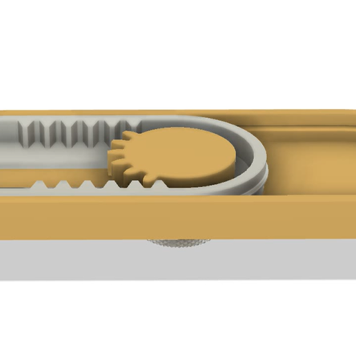 3D Model: Reciprocating Rack and Pinion Fidget V2