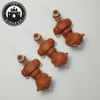 Flexi-Tiny-Ferret,-P12.png Flexi Tiny Ferret, figurine fidget articulée, porte-clés inclus, 3mf inclus