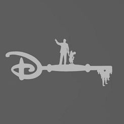 Capture.jpg STL file Key walt disney - Clef walt disney - key walt disney - Disney・3D printable design to download