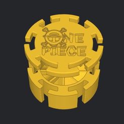 Captura-de-Pantalla-2023-08-16-a-las-19.33.40.jpg STL file GRINDER -ONE PIECE- LOGO 4 GRINDERKING 70X70X30 MM PRINTING IN SITU WITHOUT SUPPORTS... FDM・3D printing model to download