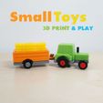 SmallToys-TractorFarm01.jpg SmallToys - Farm tractor and trailer