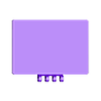 akewea-light3-gu10-cube-studio-light-barndoor-straight-panel.stl Light³, a little GU10 LED Cube Studio Light
