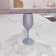 untitled5.png 3D Wine Glass Set Decor with Stl Files & 3D Printing, Wine Glass Gift, Art Glass, 3D Printed Decor, Glass Print, Ready To Print