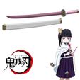 katana 1.jpg Katana de Kanao Tsuyuri de Kimetsu no Yaiba / Demon Slayer