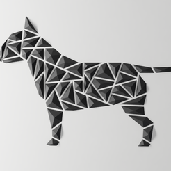 geometric-dog_Bull-terrier.png Geometric dog wall art - “Bull Terrier style”