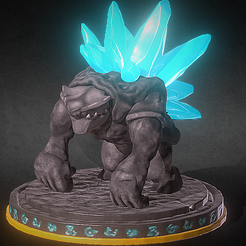 g1.png Fichier STL Golem de cristal・Plan pour impression 3D à télécharger
