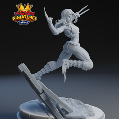 Diseño-sin-título-1.png STL file Marvel crisis protocol x23 presupported included・3D print design to download, LegionMiniatures