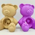 IMG_20230124_225716625_HDR~2.jpg STL-Datei Valentins-Teddybär-Ornament ohne Stützen an Ort und Stelle gedruckt・3D-Druck-Idee zum Herunterladen