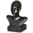 model.png Woman portrait modern art sculpture bronze bust
