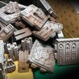 pieces.jpg KillSquad Gallowdark Modular Tomb-world Sci-fi Spaceship Terrain Walls & Props