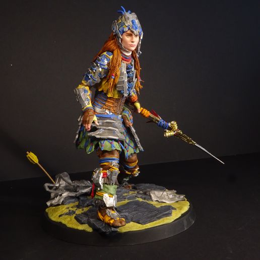 🤖 Aloy | Horizon: Forbidden West | 215mm・3D Print with the