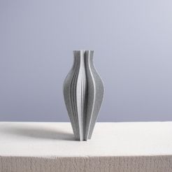 Abstract-vase-3d-model-for-vase-mode-slimprint.jpg STL file Abstract Decoration Vase, Vase mode, Slimprint・Design to download and 3D print