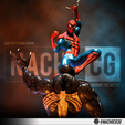 2.png Fan Art Spiderman Vs Venom - Statue