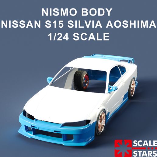 🇯🇵 Nissan Silvia S15 NISMO body kit 1/24 scale.・ 3D File for 3D