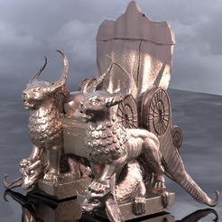 BABYLON-THRONE.2195.png Файл OBJ Вавилонский богато украшенный трон 1・Шаблон для загрузки и 3D-печати