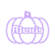 Alexis.stl US PERSONALIZED PUMPKIN DECORATION FOR TOP 3000 USA FIRST NAMES