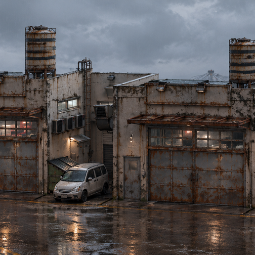 Diorama parking 6 1/64