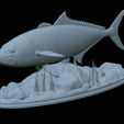 Greater-Amberjack-statue-1-47.png fish greater amberjack / Seriola dumerili statue underwater detailed texture for 3d printing