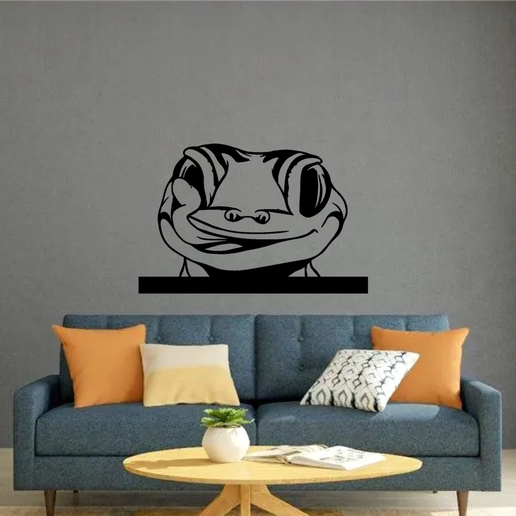 461222999_844550001221320_4415605753826616042_n.png Lizard Peeking, Lizard name sign, garden-themed door, or wall hanger