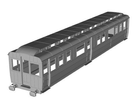 GNR/LNER Directors Saloon Coach 1/120 scale 3D model