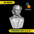 John-Keats-Personal.png 3D Model of John Keats - High-Quality STL File for 3D Printing (PERSONAL USE)