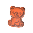 Oso_2pc_9cm.png Cookie Cutter Cookie Cutter Animals Bear Bear 2pc