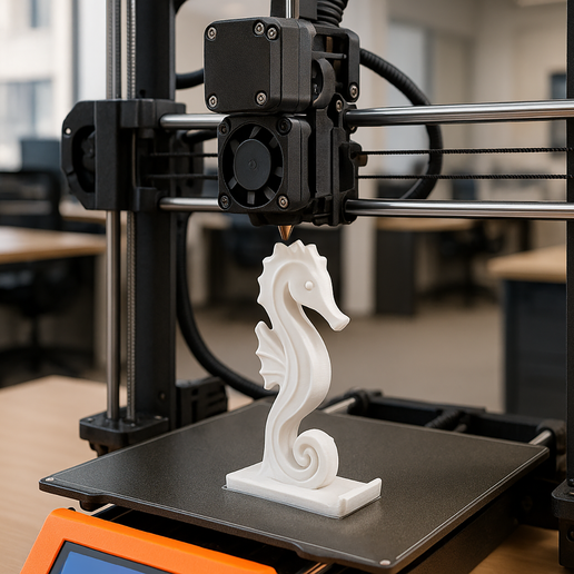 Seahorse Statue 3D Printable 3D print model 3D model