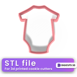 Body-outline-baby-shower-cookie-cutter-3.png Body outline baby shower cookie cutter STL