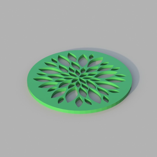 Capture d’écran 2017-12-20 à 11.07.08.png Download free STL file Floral Coaster • Design to 3D print, 3DPrintingGurus