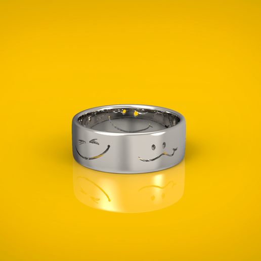 Funny Faces Ring 3D model