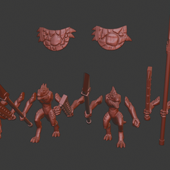Leguan_guard_v1.png Free STL file Lizardmen/Lizardfolk Miniatures・Object to download and to 3D print
