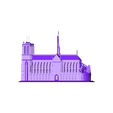 Notre%2BDame%2Bde%2BParis.stl Free STL file Notre Dame de Paris・3D printer model to download
