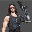 6.jpg CYBERPUNK 2077 JOHNNY SILVERHAND STATUE GAME CHARACTER sexy keanu reeves