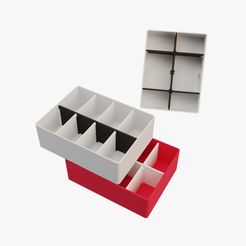 Preview1.jpg Sortingbox 164x124x56 for 3D Printing with removable Dividers