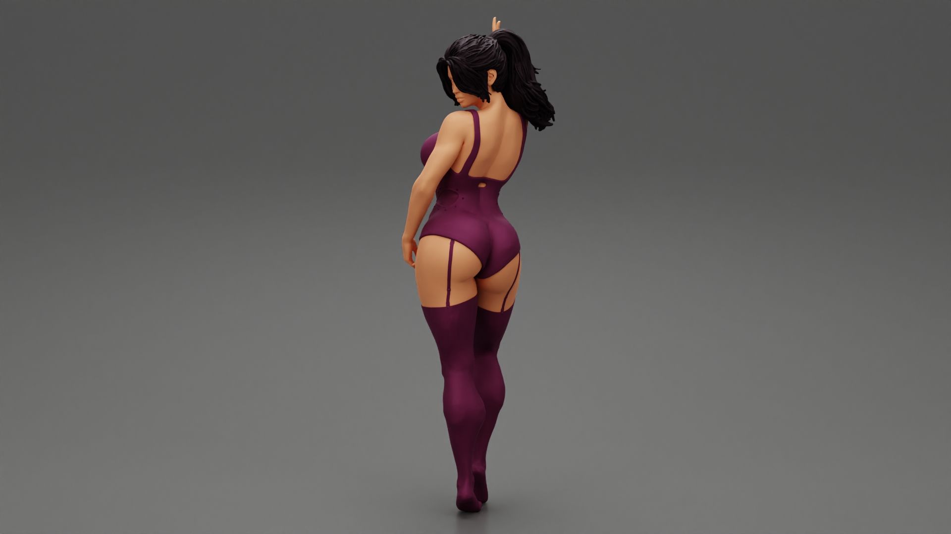 Girl-05.jpg Fichier 3D Fille sensuelle en lingerie Modèle d'impression 3D・Modèle imprimable en 3D à télécharger, 3DGeshaft