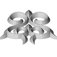onlay9-07.JPG Floral decorative element relief 3D print model