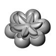 Miniset-Florentine-rosette-09.jpg Florentine rosettes onlay relief miniset 3D print model