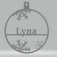 lyna.jpg Personalized Christmas bauble Lyna