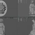 RENDER3.jpg Nativity Virgin Mary Praying Statue for Nativity Scene 3D print model