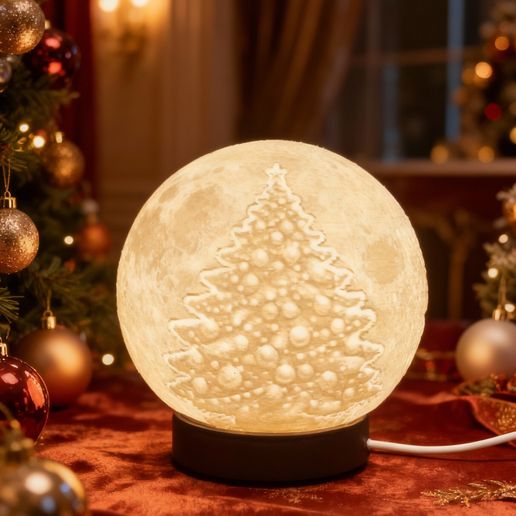 Black-Text,-No-BG.jpeg 🎅 Santa Christmas Lithophane Globe (4-Image Edition) – STL + Base | Full Commercial Licence