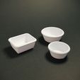 20240319_132420-f.jpg Pack of Baby Bath Set, Washing Up Bowls, Bin, Potty and Bin - Miniature Household Items 1/12 scale, Digital STL files for 3d Printing