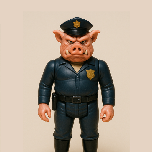 🐖 Pig Police 3.75 / 1:18・ STL File for 3D printing・Cults