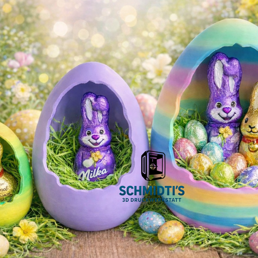 Open Easter egg - to fill 12cm