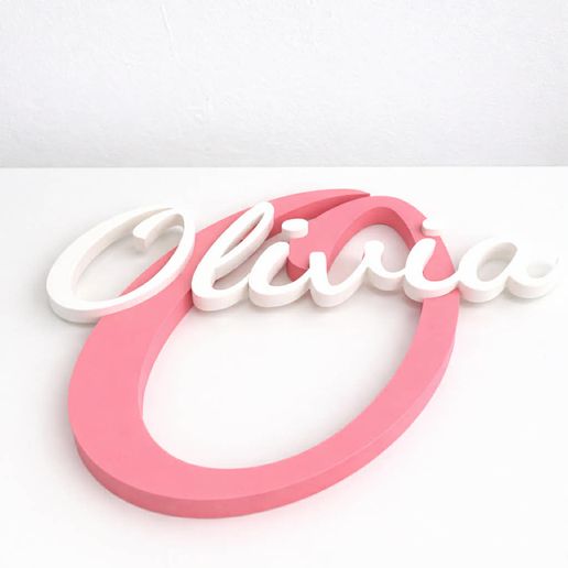 Olivia -  Nameplate for children's room